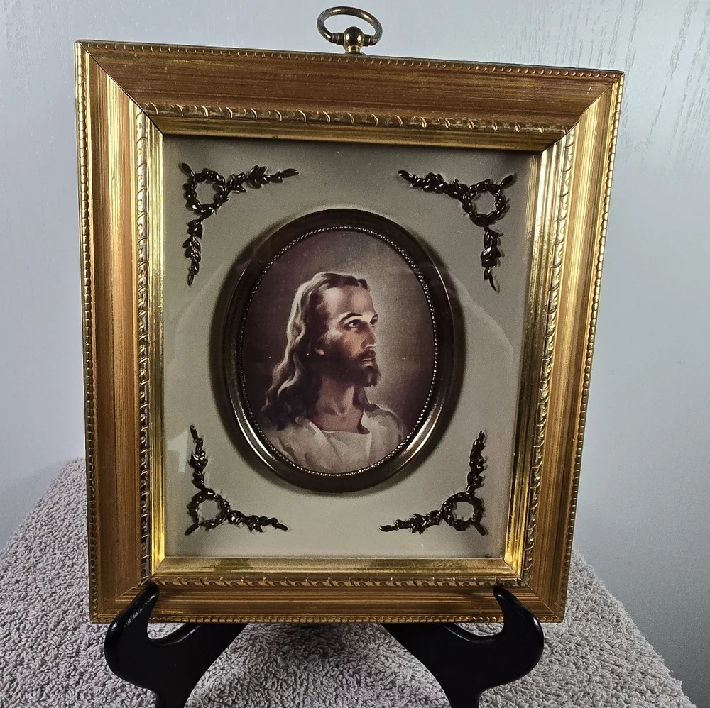 Vintage Head Of Christ By American Artist Warner Sallman